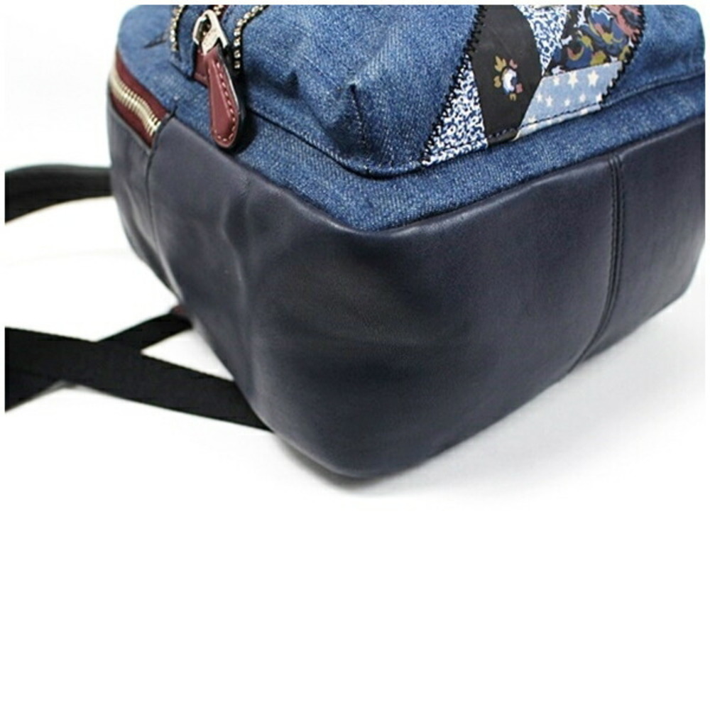 Coach Mini Backpack Denim Star Patchwork X Leathe… - image 7